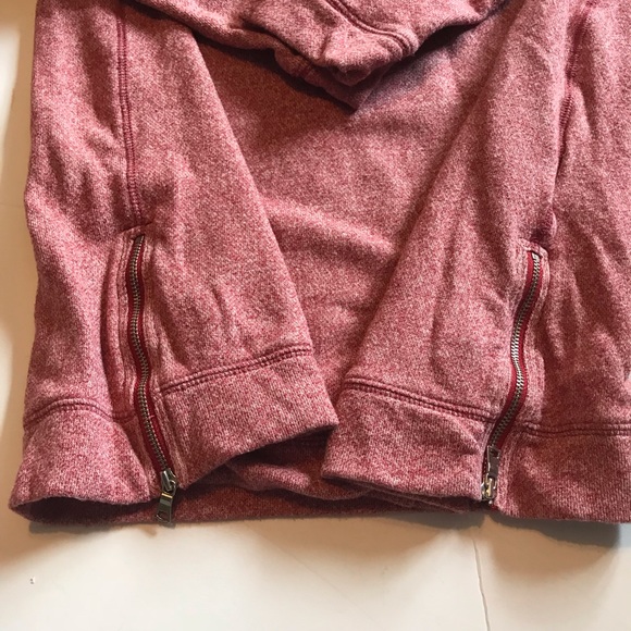 GAP marled red zip side top - Picture 5 of 5